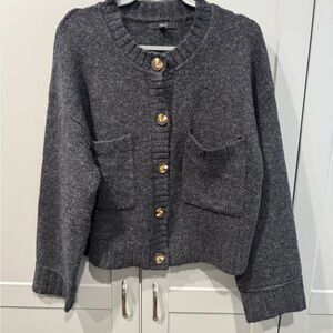 Next Charcoal Cardigan NWOT